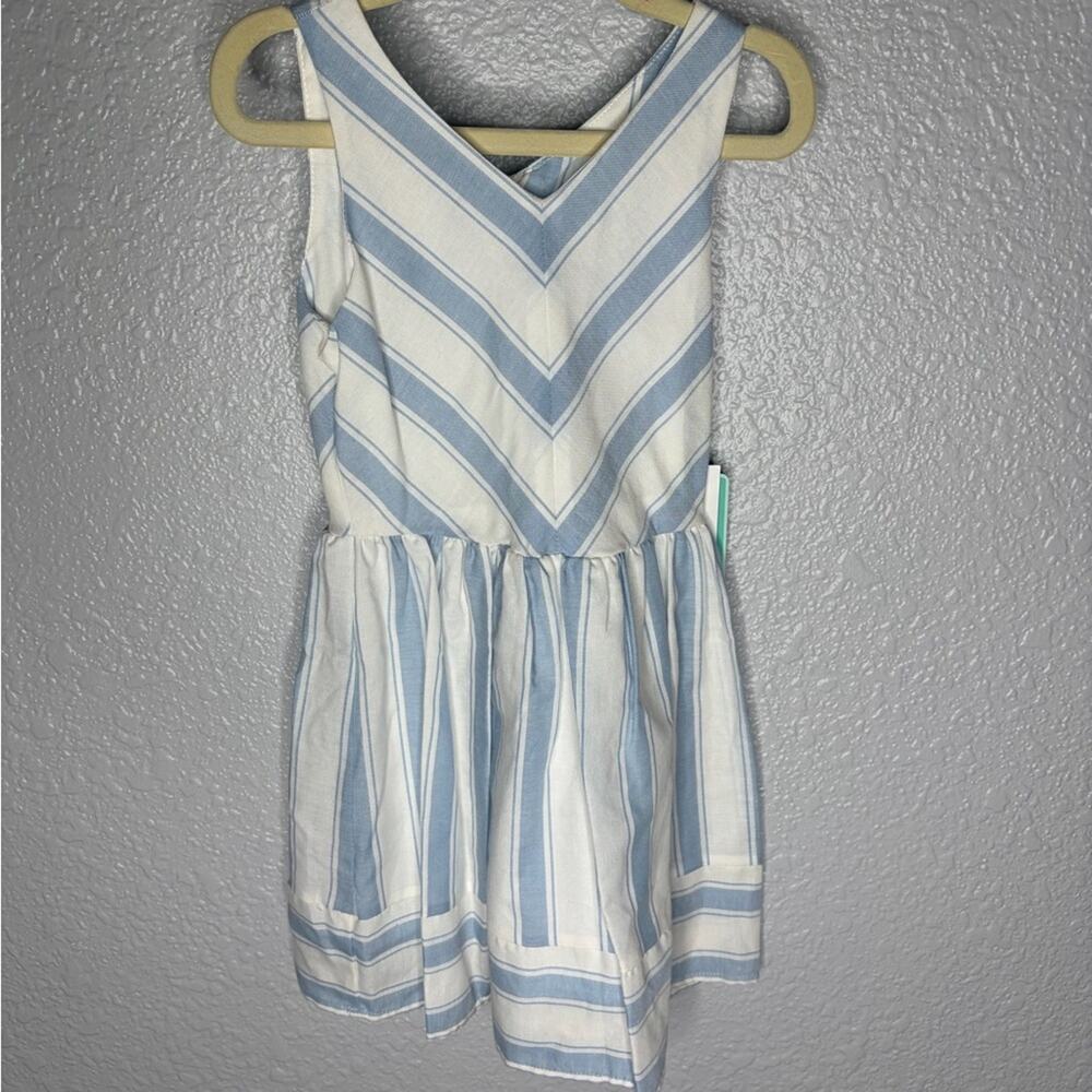 NWT Copper Key Blue and White Striped Kids Dress size 4
